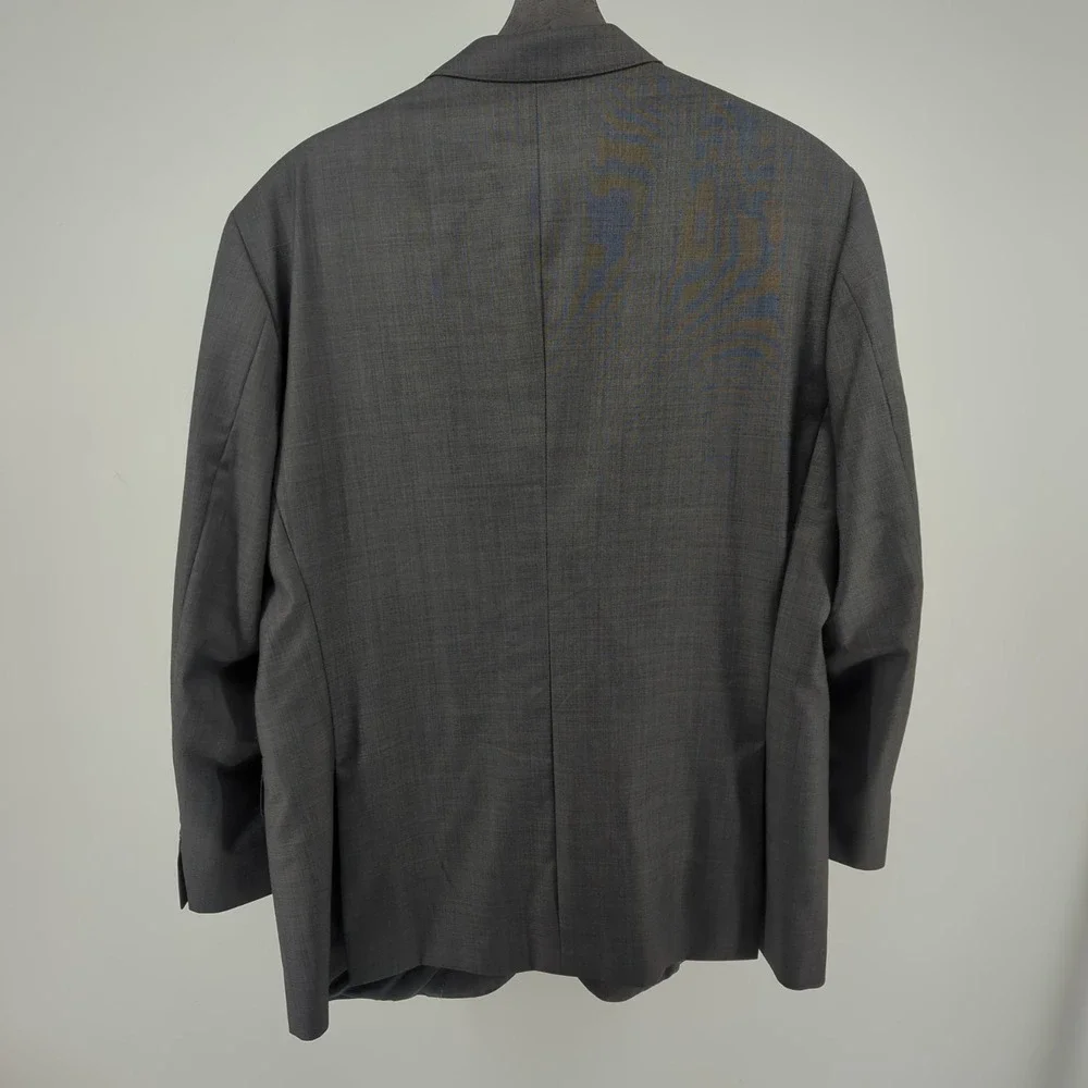 Peter Millar Blazer 44S Gray Wool Sport Coat Made in Canada Union Tailored‎ Mens